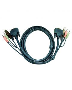 ATEN 2L-7D02U 1.8M USB DVI-D Enkelvoudige Link KVM Kabel