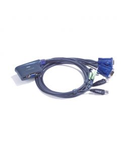 ATEN CS62US 2-poorts USB VGA-/audiokabel KVM-switch (0,9m)