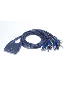 ATEN CS64US 4-poorts USB VGA-/audiokabel KVM-switch (0,9 m, 1,2 m)