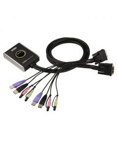 ATEN CS682 2-poorts USB DVI-/audiokabel KVM-switch met externe poortselectieschakelaar